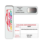 colour card paint For Bmw 7 Series Salmon Silver Code 203 1986 1991