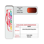 colour card paint For Bmw 3 Series Coupe Siena Red Code 281 1993 1995