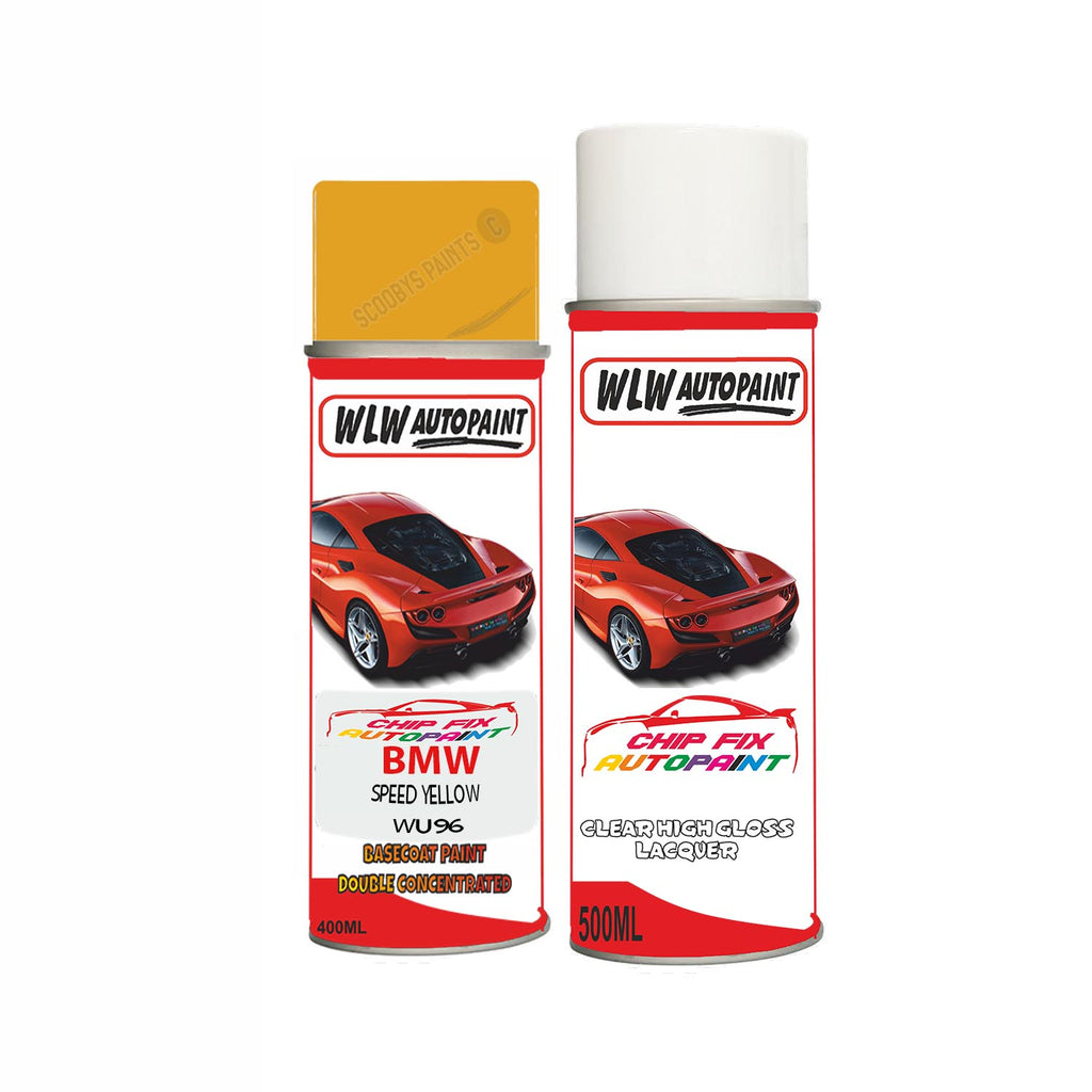 BMW SPEED YELLOW Paint Code WU96 Aerosol Spray Paint Scratch/Repair