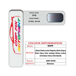 colour card paint For Bmw 7 Series Limo Steel Blue Code 372 1997 2006