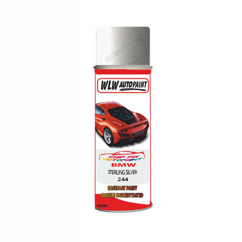 Aerosol Spray Paint For Bmw 3 Series Cabrio Sterling Silver Code 244 1989-1995