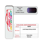 genuine Bmw M3 Techno Violet 502 1994-2002 Purple car repair paint