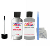 anti rust primer Bmw Z8 Titan Silver 354 1997-2015 Grey scratch repair pen