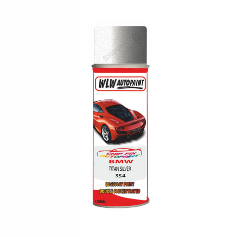 Aerosol Spray Paint For Bmw 1 Series Coupe Titan Silver Code 354 1997-2015