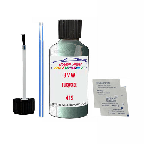 Paint For Bmw 3 Series Compact Turquoise 419 1998-2002 Blue Touch Up Paint