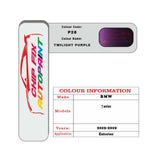 colour card paint For Bmw 7 Series Twilight Purple Code P28 2019 2021