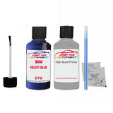 anti rust primer Bmw 3 Series Compact Velvet Blue 576 1996-2021 Blue scratch repair pen