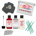BMW ZINNOBER RED Paint Code 138 Car Touch Up compound polish kit