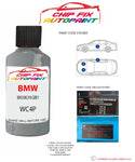 paint code location sticker Bmw X2 Brooklyn Grey Wc4P 2019-2022 Grey plate find code