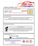 Data saftey sheet T4 Van/Camper Bambus Yellow LH1B 1979-1991 Yellow instructions for use