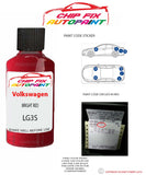 genuine Vw Vw Jetta Bright Red LG3S 2001-2003 Purple Perfect match pen brush