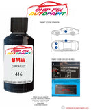 paint code location sticker Bmw X6-M Carbon Black 416 1998-2022 Black plate find code