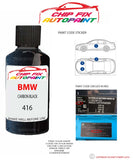 paint code location sticker Bmw 6 Series Grand Coupe Carbon Black 416 1998-2022 Black plate find code