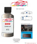 paint code location sticker Bmw 7 Series Limo Cashmere Silver A72 2007-2022 Grey plate find code