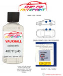 paint code location sticker Vauxhall Omega Colorado White 487/11L/40U 1997-2000 White plate find code