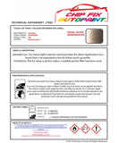 Data Safety Sheet Vauxhall Mokka Coppertino G8R 2017-2019 Orange Instructions for use paint