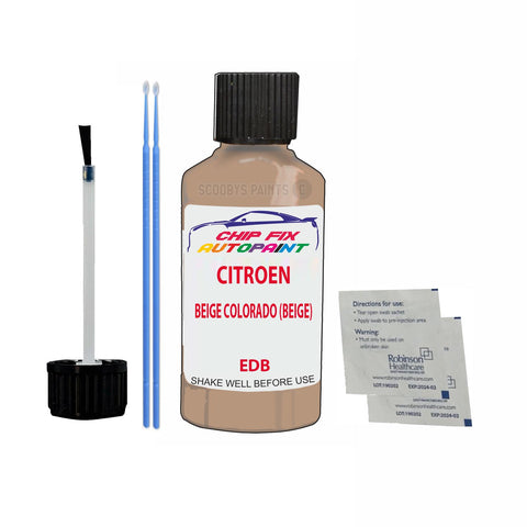 CITROEN VISA BEIGE COLORADO (BEIGE) EDB Car Touch Up Scratch repair Paint Exterior