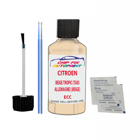 CITROEN C2 BEIGE TROPIC (TAXI ALLEMAGNE) (BEIGE) ECC Car Touch Up Scratch repair Paint Exterior