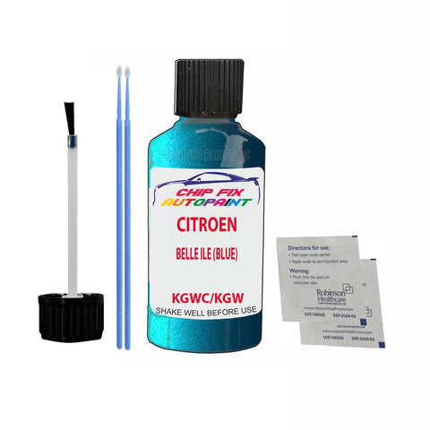 CITROEN BERLINGO Van BELLE ILE (BLUE) KGWC Car Touch Up Scratch repair Paint Exterior