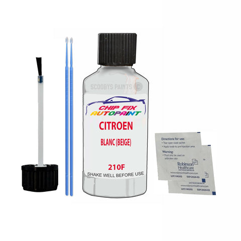 CITROEN JUMPER VAN BLANC (BEIGE) 210F Car Touch Up Scratch repair Paint Exterior