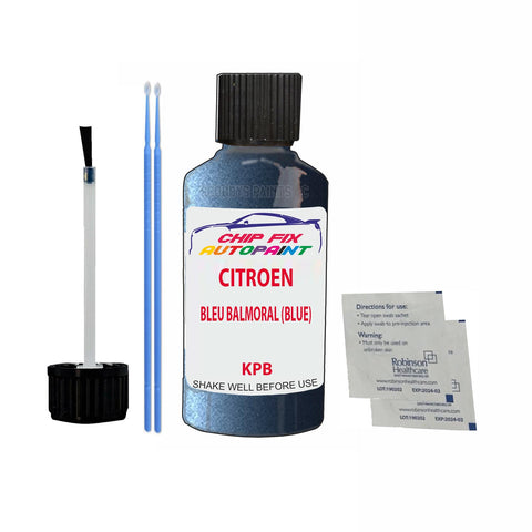 CITROEN C2 BLEU BALMORAL (BLUE) KPB Car Touch Up Scratch repair Paint Exterior