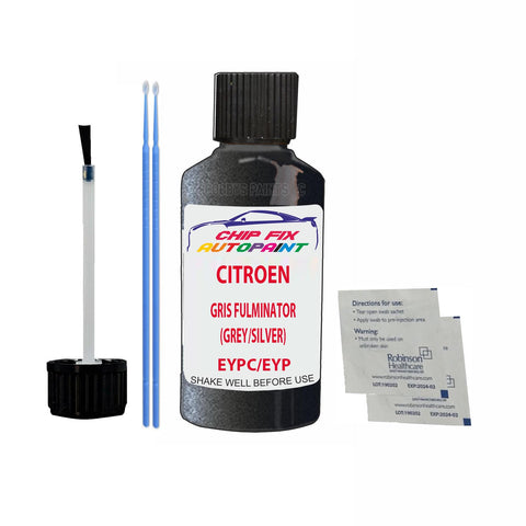 CITROEN C1 GRIS FULMINATOR (GREY/SILVER) EYPC Car Touch Up Scratch repair Paint Wheel