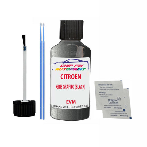 CITROEN XM GRIS GRAFITO (BLACK) EVM Car Touch Up Scratch repair Paint Exterior