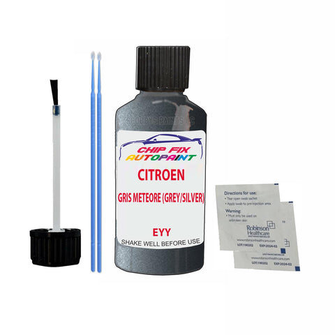 CITROEN BX GRIS METEORE (GREY/SILVER) EYY Car Touch Up Scratch repair Paint Exterior