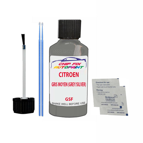 CITROEN CX GRIS MOYEN (GREY/SILVER) GSF Car Touch Up Scratch repair Paint Bumper