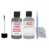 CITROEN C-ELYSEE GRIS QUARTZ (GREY/SILVER) EYC Car Paint With Primer Undercoat anti rust