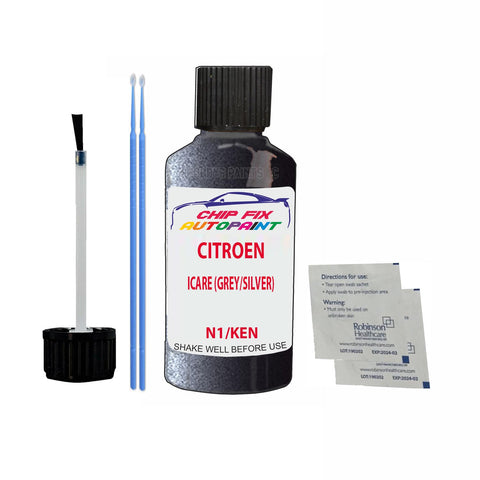 CITROEN GRAND C4 PICASSO ICARE (GREY/SILVER) N1 Car Touch Up Scratch repair Paint Exterior