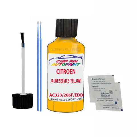 CITROEN C15 VAN JAUNE SERVICE (YELLOW) AC323 Car Touch Up Scratch repair Paint Exterior