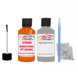 CITROEN BX ORANGE CORAIL RTT (ORANGE) AC637 Car Paint With Primer Undercoat anti rust