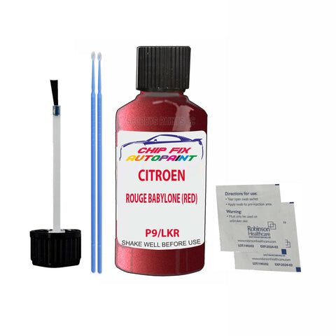 CITROEN DS4 ROUGE BABYLONE (RED) P9 Car Touch Up Scratch repair Paint Exterior