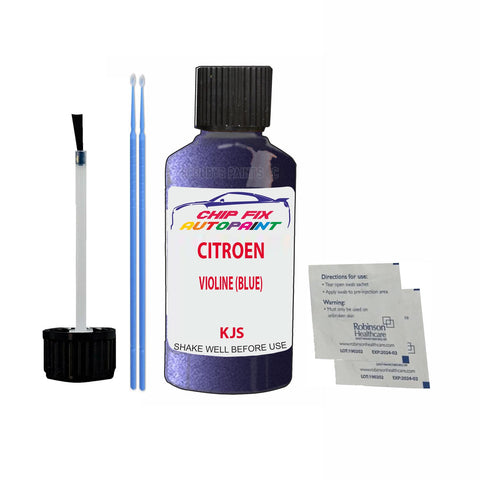 CITROEN AX VIOLINE (BLUE) KJS Car Touch Up Scratch repair Paint Exterior