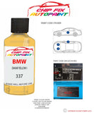 paint code location sticker Bmw M5 Dakar Yellow I 337 1995-2021 Yellow plate find code