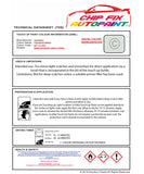 Data Safety Sheet Vauxhall Catera Colorado White 487/11L/40U 1997-2002 White Instructions for use paint