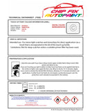 Data Safety Sheet Vauxhall Corsa Orient Blue 248/24L 1985-1988 Blue Instructions for use paint