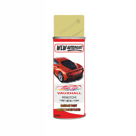 Aerosol Spray Paint For Vauxhall Corsa Brimstone Code 78T/41K/186X 2014-2017