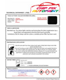 Data Safety Sheet Vauxhall Monterey Ebony Black (2C) 826 1994-1999 Black Instructions for use paint