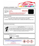 Data saftey sheet Golf Ebenholz Black L041 1967-2021 Black instructions for use