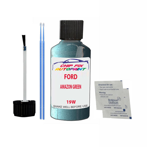Ford Amazon Green Paint Code 19W Touch Up Paint Scratch Repair