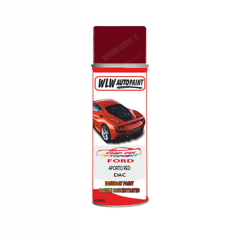 Ford Aporto Red Paint Code Dac Aerosol Spray Paint Scratch Repair