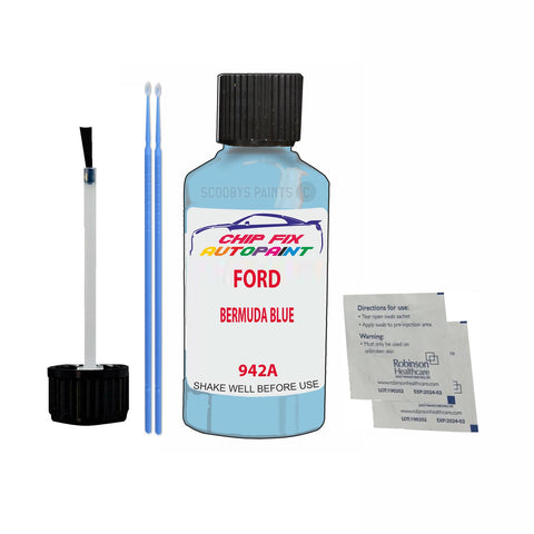 Paint For Ford Tourneo Courier BERMUDA BLUE 1977-2007 BLUE Touch Up Paint