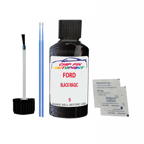 Ford Black Magic Paint Code 5 Touch Up Paint Scratch Repair