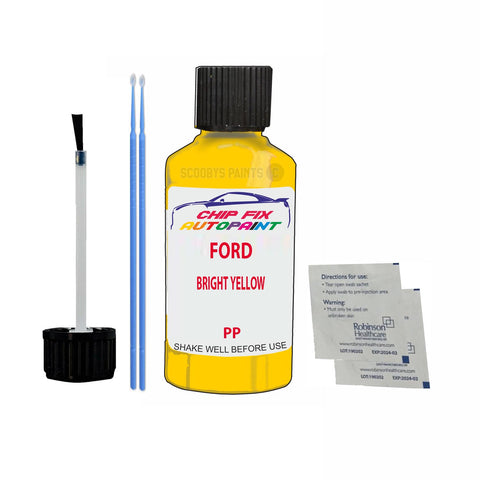 Ford Bright Yellow Paint Code Pp Touch Up Paint Scratch Repair