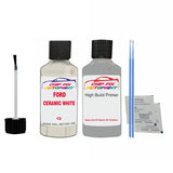 anti rust primer undercoat Ford Ka CERAMIC WHITE 2002-2005 WHITE paint