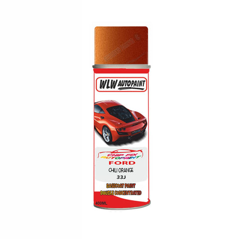 Ford Chili Orange Paint Code 33J Aerosol Spray Paint Scratch Repair
