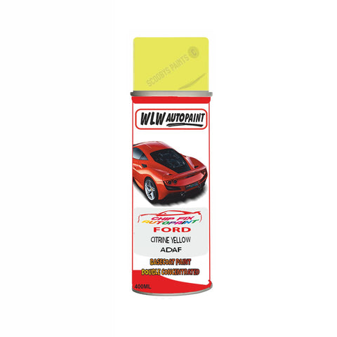 Ford Citrine Yellow Paint Code Adaf Aerosol Spray Paint Scratch Repair