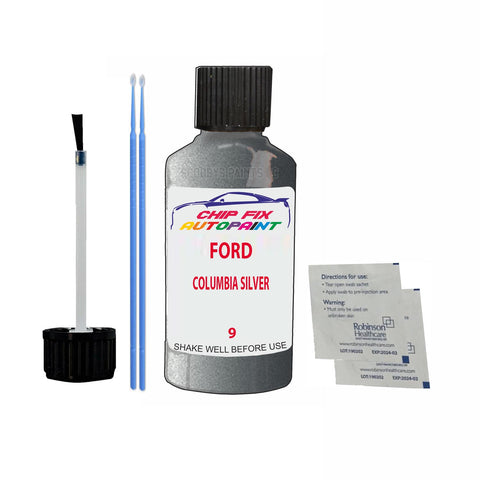 Paint For Ford Fiesta COLUMBIA SILVER 1991-2001 GREY Touch Up Paint